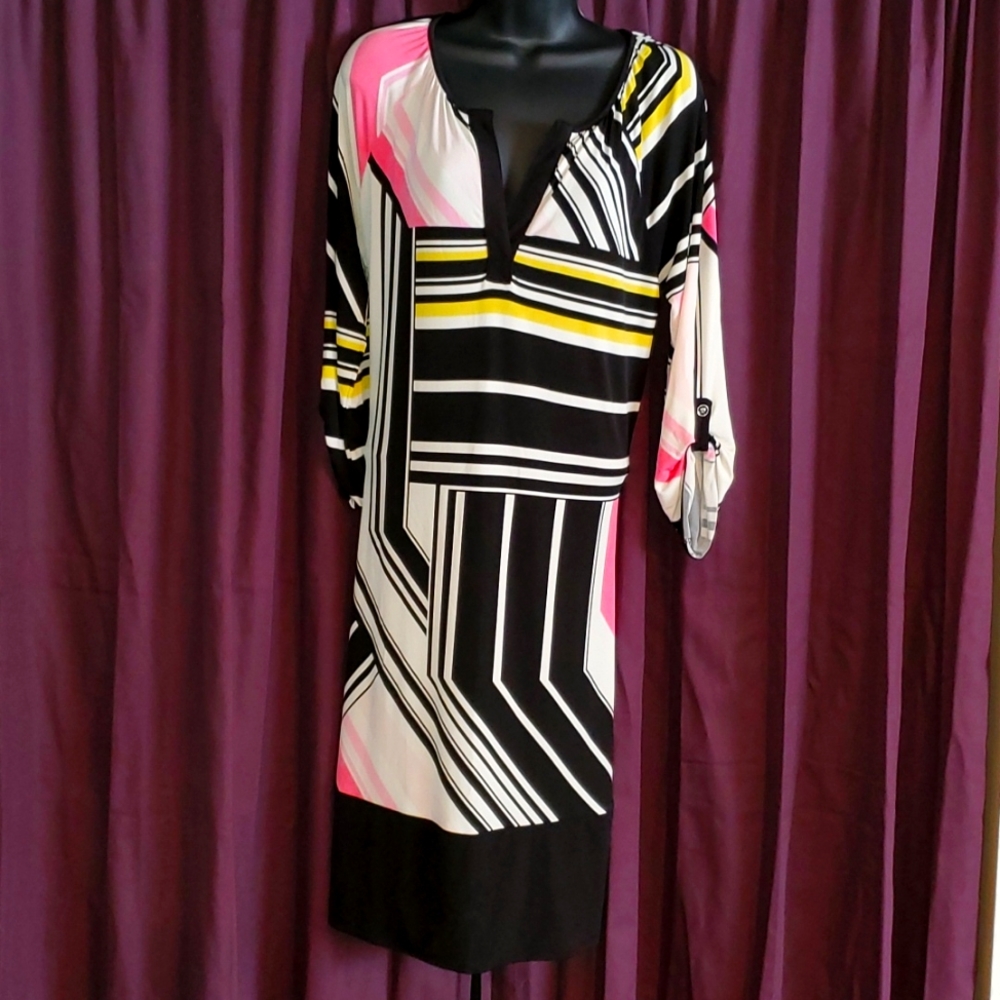 Geometric pattern dress
